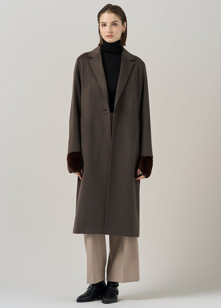 純喀舍米爾經典徹斯特大衣  